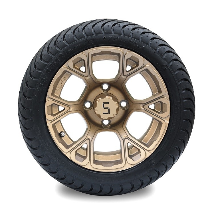 Rodas combinados e pneus do carrinho de golfe de 12 polegadas 215/35-12 4PLY que avaliam DOT Approved