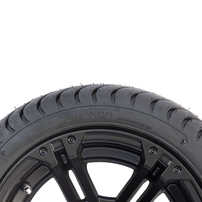 12x7 Matte Black Golf Cart Wheel cansam o pneu combinado 101,6 PCD combinados do perfil baixo 215/35-12