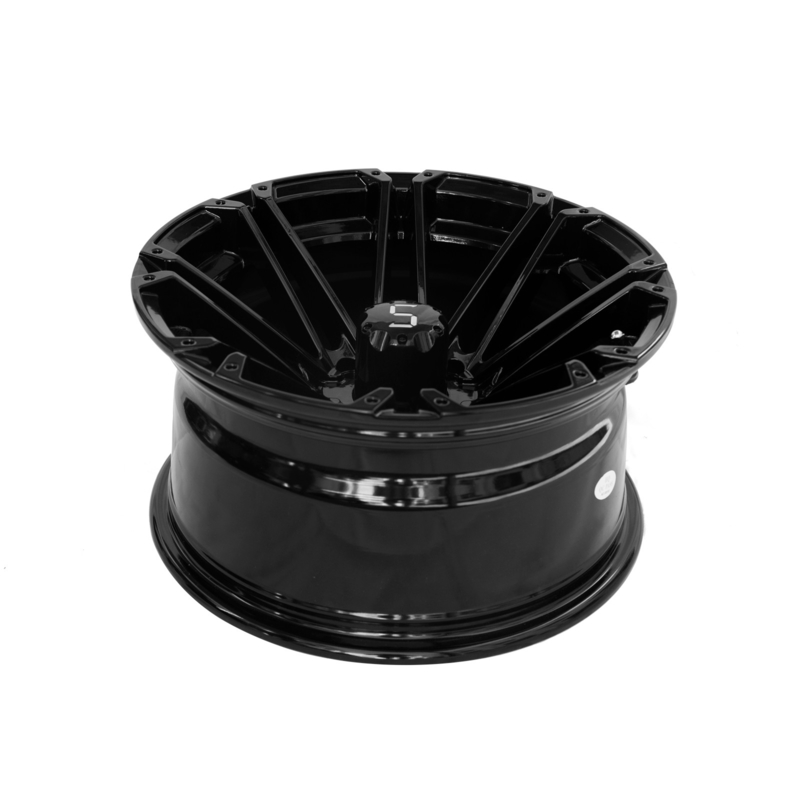as bordas do carrinho de golfe 12x7 anotam o teste padrão preto 101,6 PCD do parafuso da borda 4x4 da liga de alumínio