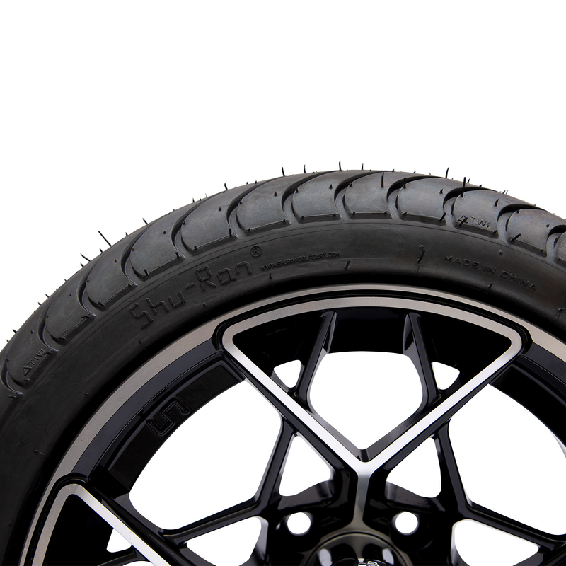 Shu-Ran rodas de carrinho de golfe e pneus 225/30-14 13 kg DOT aprovado