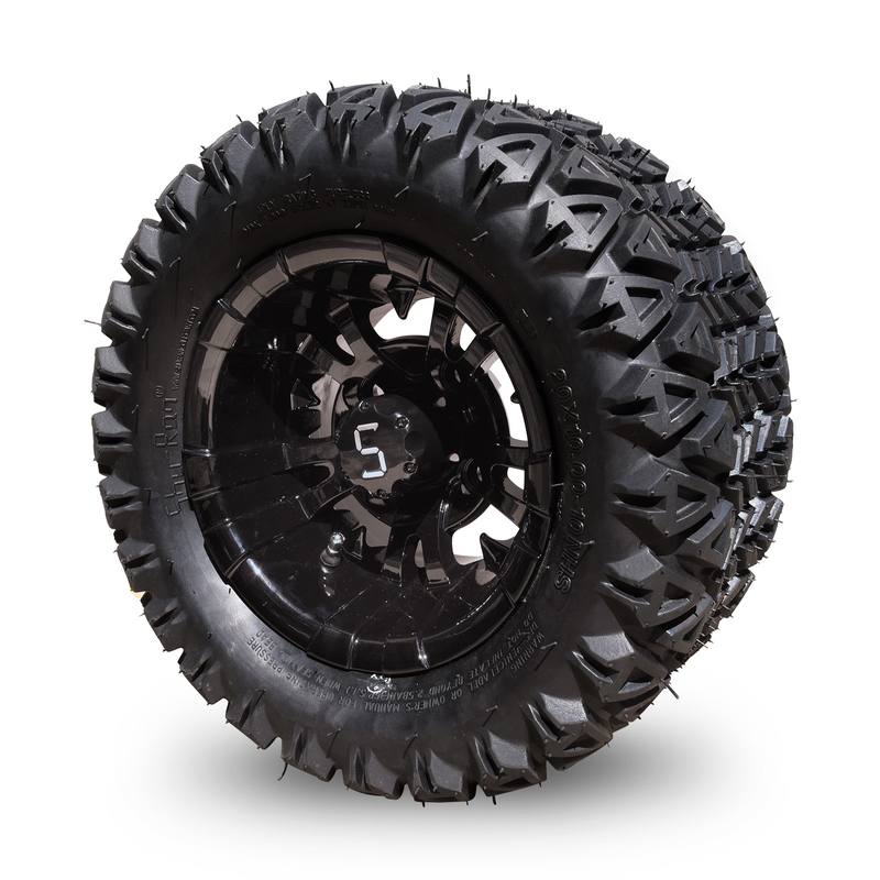 10 polegadas de carro de golfe com rodas e pneus 20×10-10 ATV Machined/Glossy Black