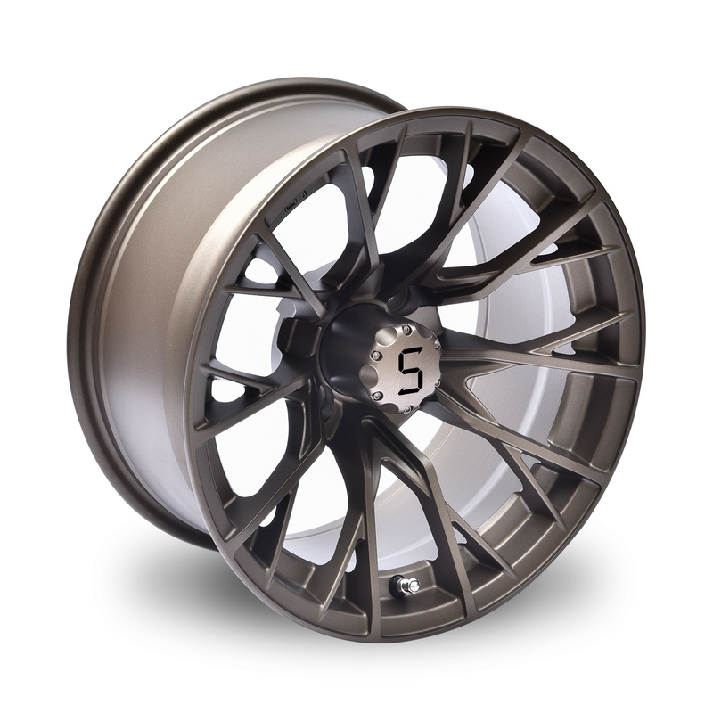Gunmetal 14 polegadas Carrinhos de Golf Rodas e Pneus 4/101.6 Bolt Shuran New Starshine-419
