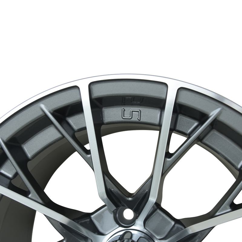 Nova chegada 14 polegadas rodas de carrinho de golfe Machined / Gunmetal ET-25 suporte personalizado