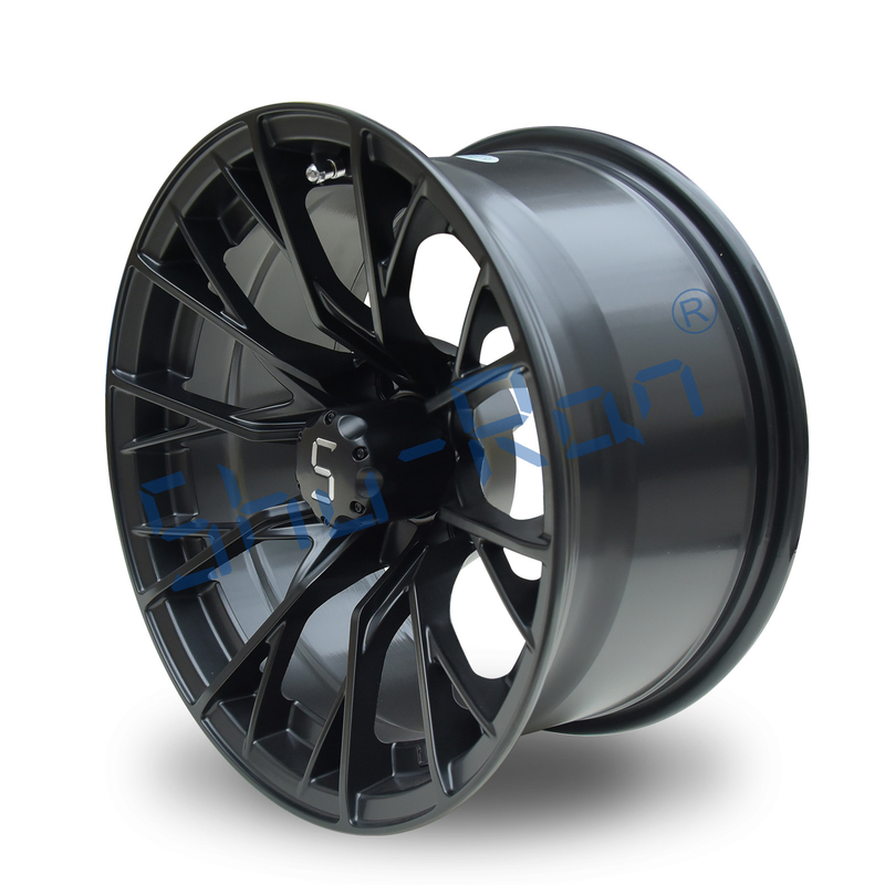 Shuran Nova 14' 'Rims Matte Negro Alumínio Carrinho de Golfe Roda 14x7 Universal 4 Bolt Padrão