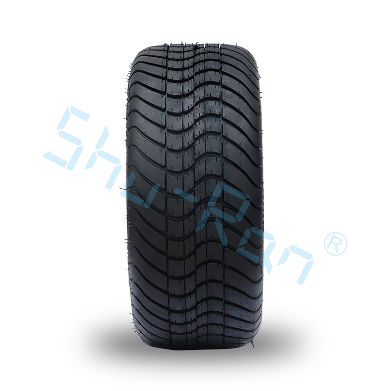 Gráfico Gloss Black 14 polegadas Jantes com DOT Approve Pneus para Carrinhos de Golf