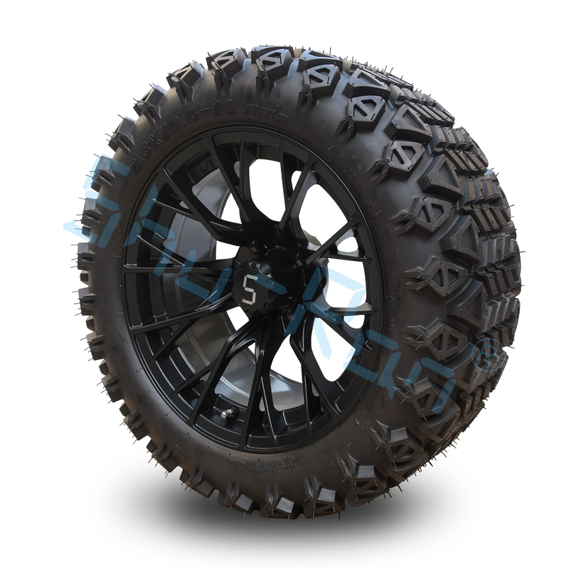 Shu Ran 14 polegadas rodas de carrinho de golfe e pneus Jantes com pneus DOT 101.6 PCD 4x4 padrão de parafuso