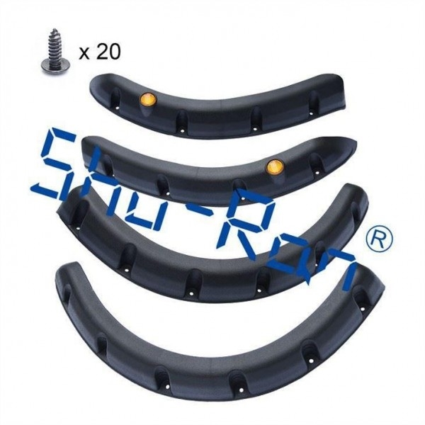 Parte traseira do carrinho de golfe e Front Fender Flares For Yamaha pretos, grupo de 4