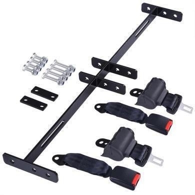 2 cintos de segurança retráteis do carrinho de golfe do universal suportam Kit Compatible com o carro do clube de EZGO Yamaha