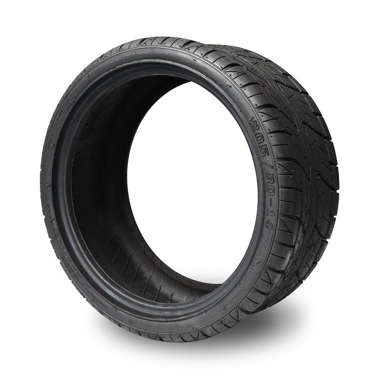Pneumáticos da rua do carrinho de golfe 205/30-14 compatíveis com as rodas de 14 polegadas - 4PLY (nenhum elevador exigiu)