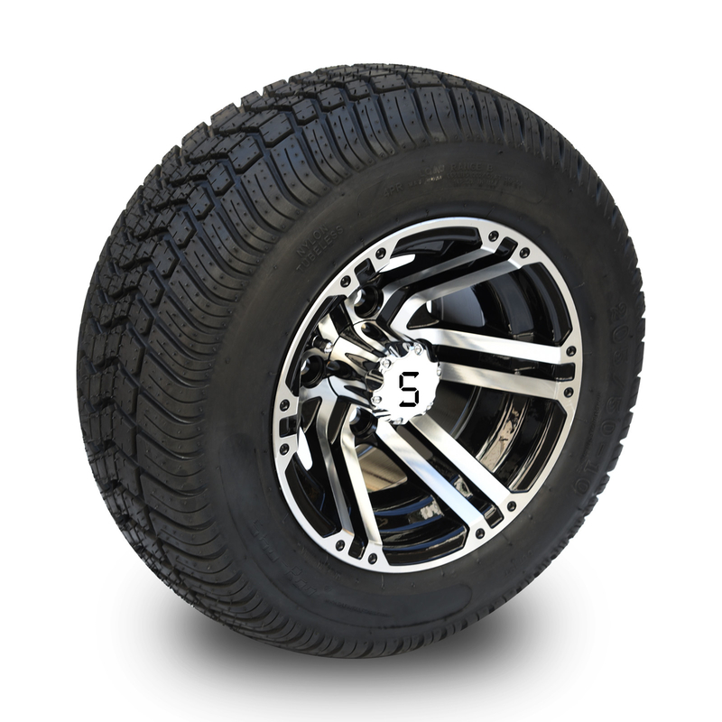 Roda do carrinho de golfe de 10 polegadas e parafuso do offset 4x4 de 205/50-10 DOT Street Tire Combo -25 (101.6mm)