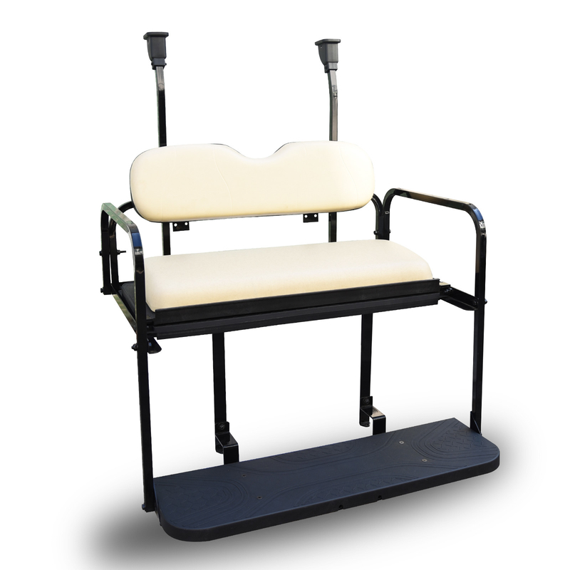 Precedente do carro do clube de Flip Back Seat Kit For da parte traseira do carrinho de golfe 2N1 - bege