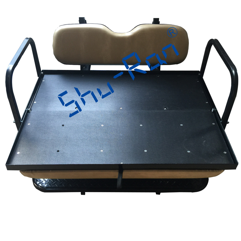 Carrinho de golfe Flip Folding Back Seat Kit traseiro de EZGO TXT - fábrica Tan Cushions