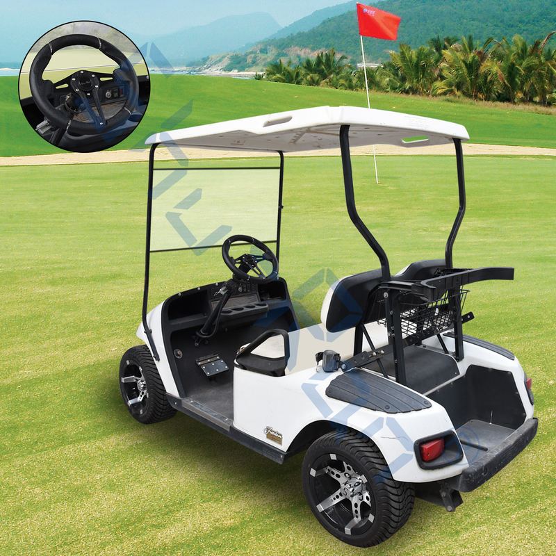 Aperto do preto do desafiador do carrinho de golfe/volante preto dos raios para o carro do clube, o EZGO, e o Yamaha
