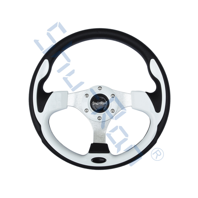 Volante branco da reunião da GT do carrinho de golfe com o aperto do plutônio para o carro do clube, o EZGO, e o Yamaha
