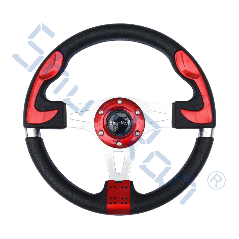 Volante feito sob encomenda vermelho do carrinho de golfe F1 para o carro do clube, o EZGO, e o Yamaha