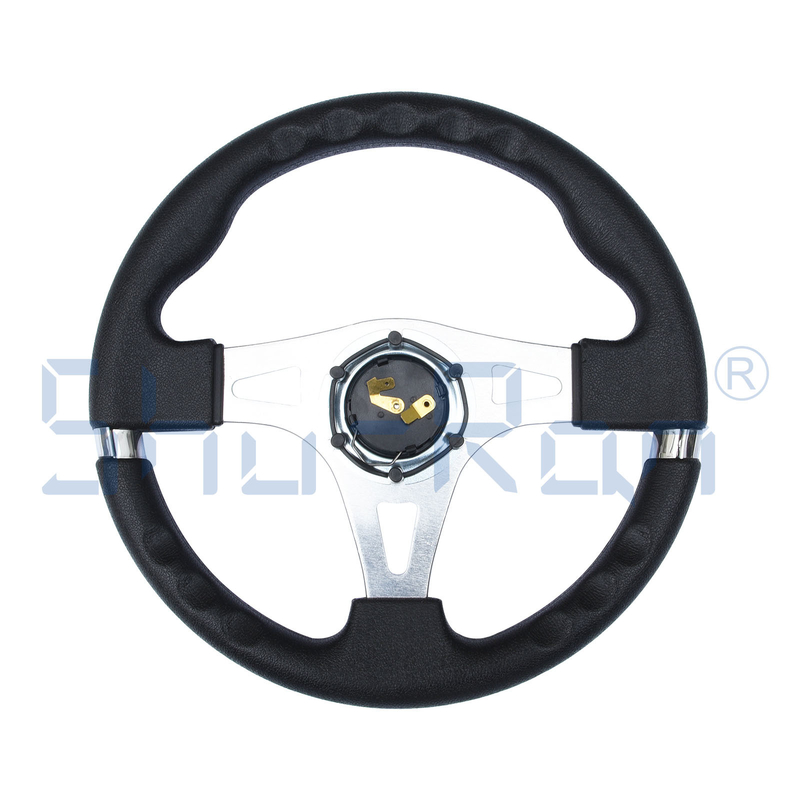Volante feito sob encomenda vermelho do carrinho de golfe F1 para o carro do clube, o EZGO, e o Yamaha