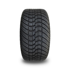 10' Golf Cart Rim And 205/50-10 DOT Street Tire Assembly - Machined/Glossy Black (Moldado/Negro Brilhante)