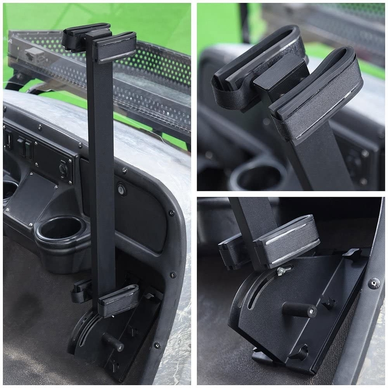 A cremalheira de arma ajustável universal do carrinho de golfe levanta-se o suporte da arma, suporte vertical de duas armas