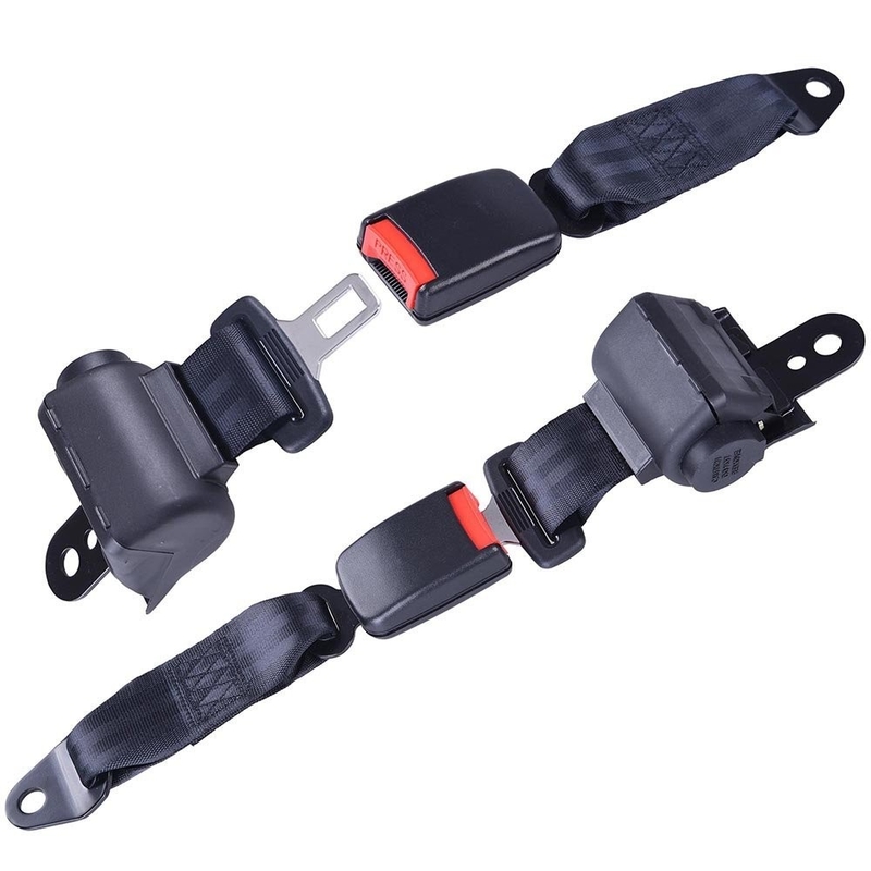 2 cintos de segurança retráteis do carrinho de golfe do universal suportam Kit Compatible com o carro do clube de EZGO Yamaha